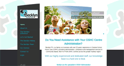 Desktop Screenshot of becklyn.com.au