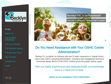 Tablet Screenshot of becklyn.com.au